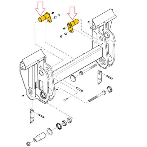 new holland skid steer coupler latch pin replacement|new holland ls170 handle pins.